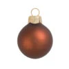 Matte Chocolate Brown Glass Ball Christmas Ornament 7" (180mm)