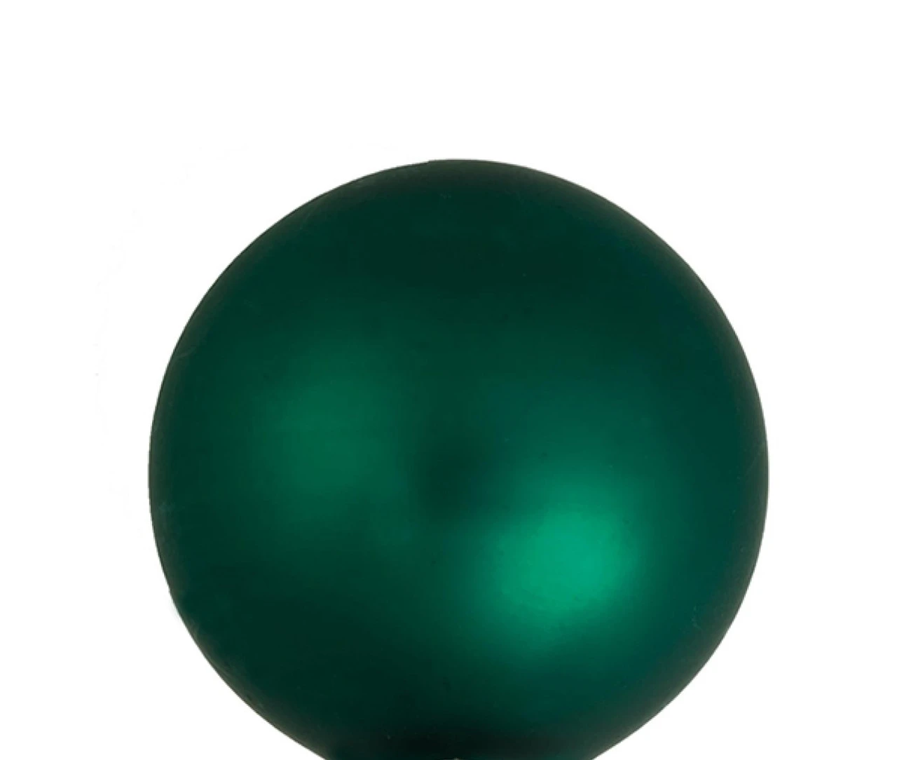 4ct Matte Emerald Green Glass Ball Christmas Ornaments 4.75" (120mm) 4 4ct Matte Emerald Green Glass Ball Christmas Ornaments 4.75" (120mm) - Image 2