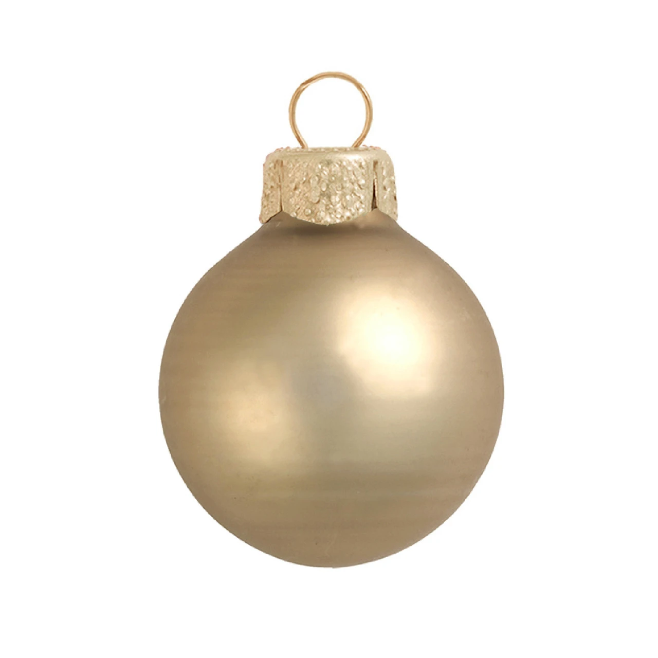Matte Gold Glass Ball Christmas Ornament 7" (180mm) 3 Matte Gold Glass Ball Christmas Ornament 7" (180mm)