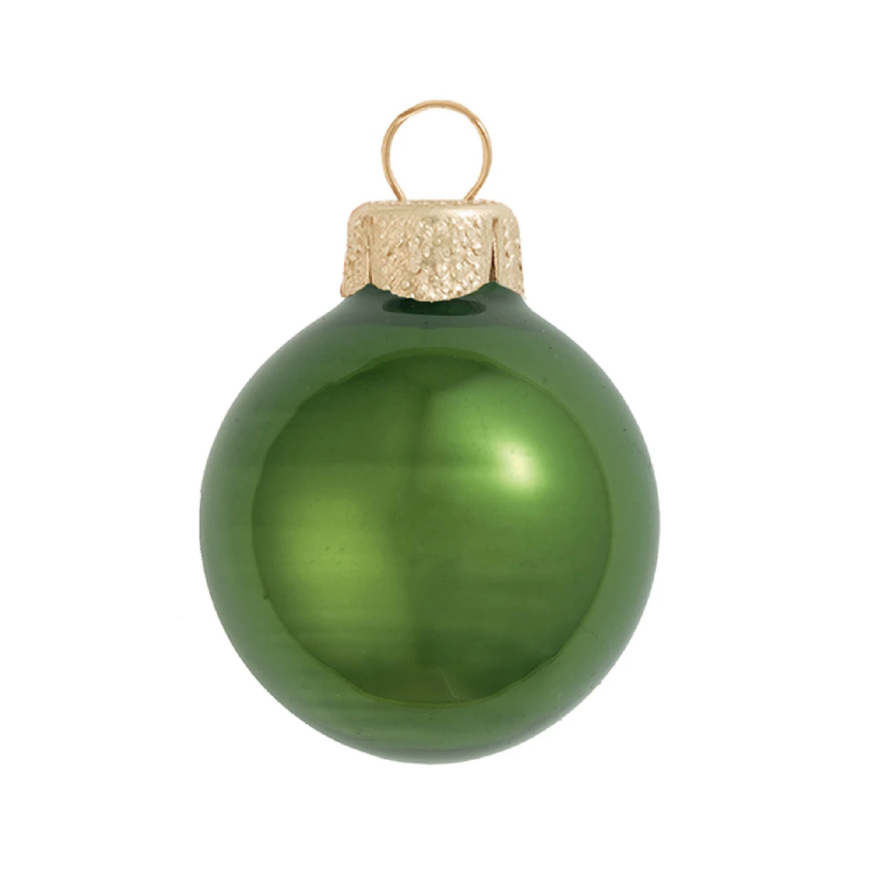 Pearl Green Moss Glass Ball Christmas Ornament 7" (180mm) 3 Pearl Green Moss Glass Ball Christmas Ornament 7" (180mm)