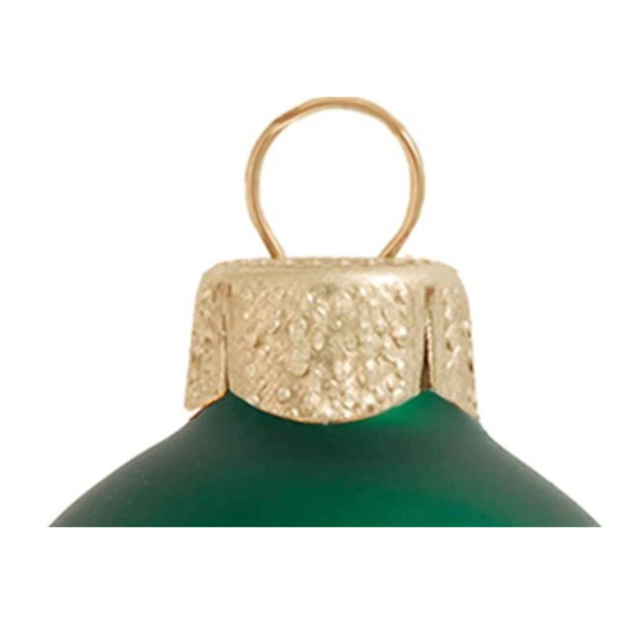 2ct Matte Green Xmas Glass Ball Christmas Ornaments 6" (150mm) 5 2ct Matte Green Xmas Glass Ball Christmas Ornaments 6" (150mm) - Image 3