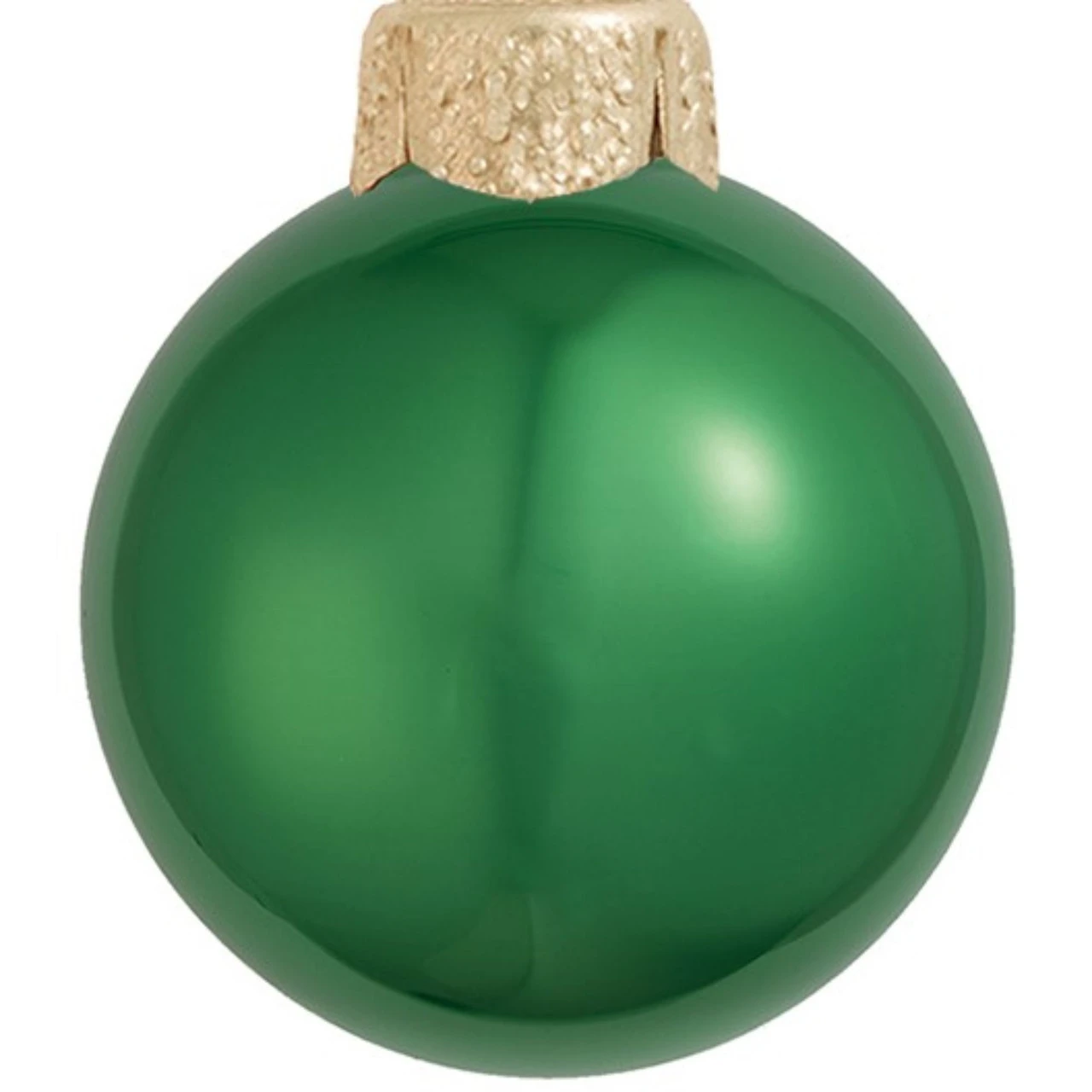 12ct Green Pearl Glass Christmas Ball Ornaments 2.75" (70mm) 4 12ct Green Pearl Glass Christmas Ball Ornaments 2.75" (70mm) - Image 2