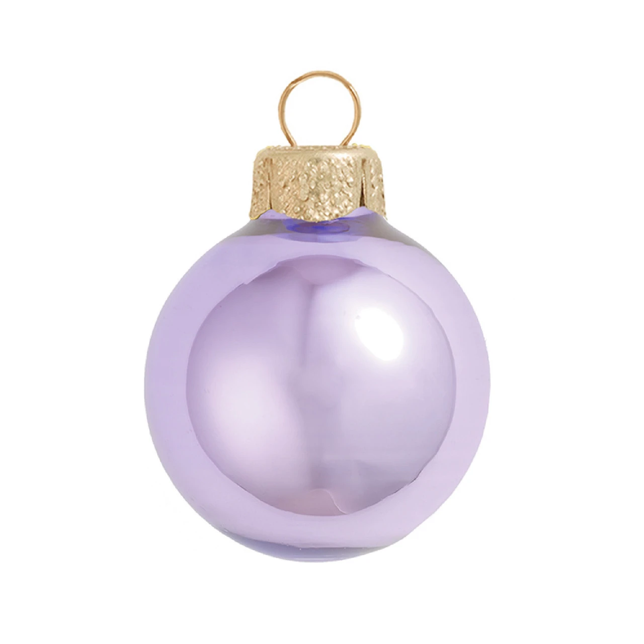 Pearl Lavender Purple Glass Ball Christmas Ornament 7" (180mm) 3 Pearl Lavender Purple Glass Ball Christmas Ornament 7" (180mm)