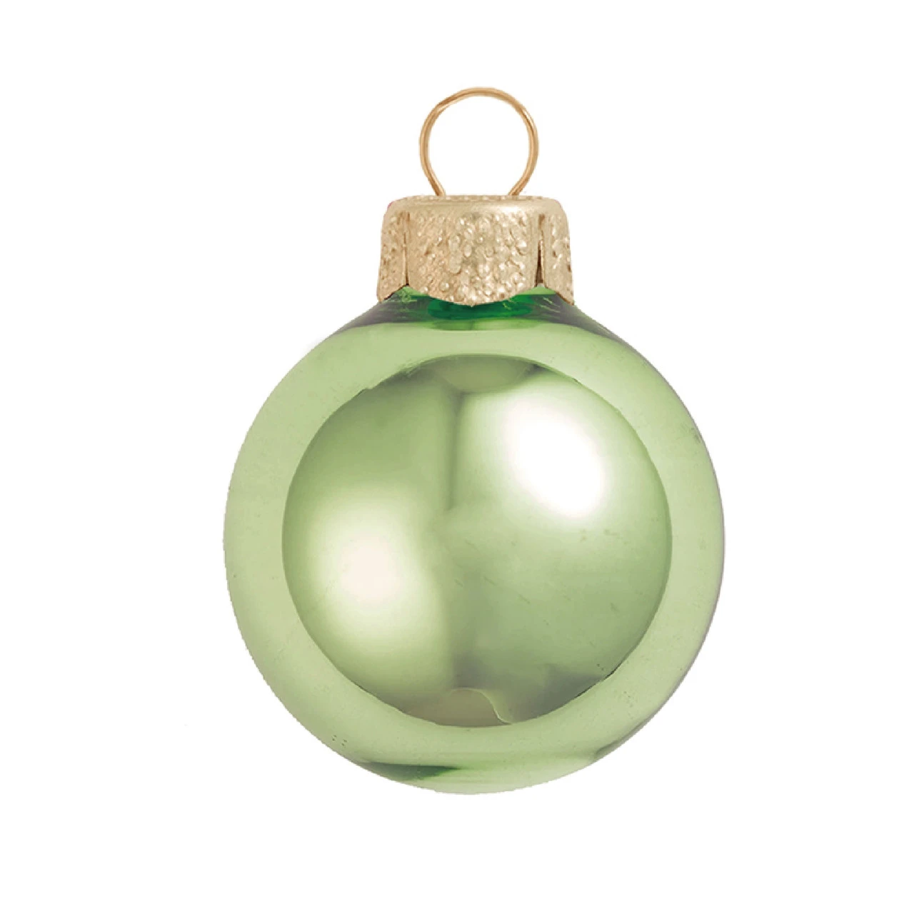 Shiny Lime Green Glass Ball Christmas Ornament 7" (180mm) 3 Shiny Lime Green Glass Ball Christmas Ornament 7" (180mm)