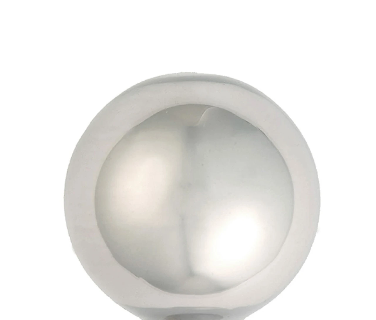 4ct Mercury Silver Pearl Glass Christmas Ball Ornaments 4.75" (120mm) 4 4ct Mercury Silver Pearl Glass Christmas Ball Ornaments 4.75" (120mm) - Image 2