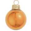 12ct Burnt Orange Pearl Glass Christmas Ball Ornaments 2.75" (70mm)