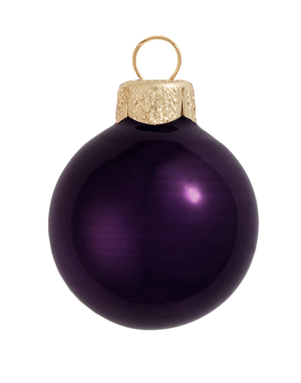 40ct Purple Pearl Glass Christmas Ball Ornaments 1.25" (30mm) 3 40ct Purple Pearl Glass Christmas Ball Ornaments 1.25" (30mm)