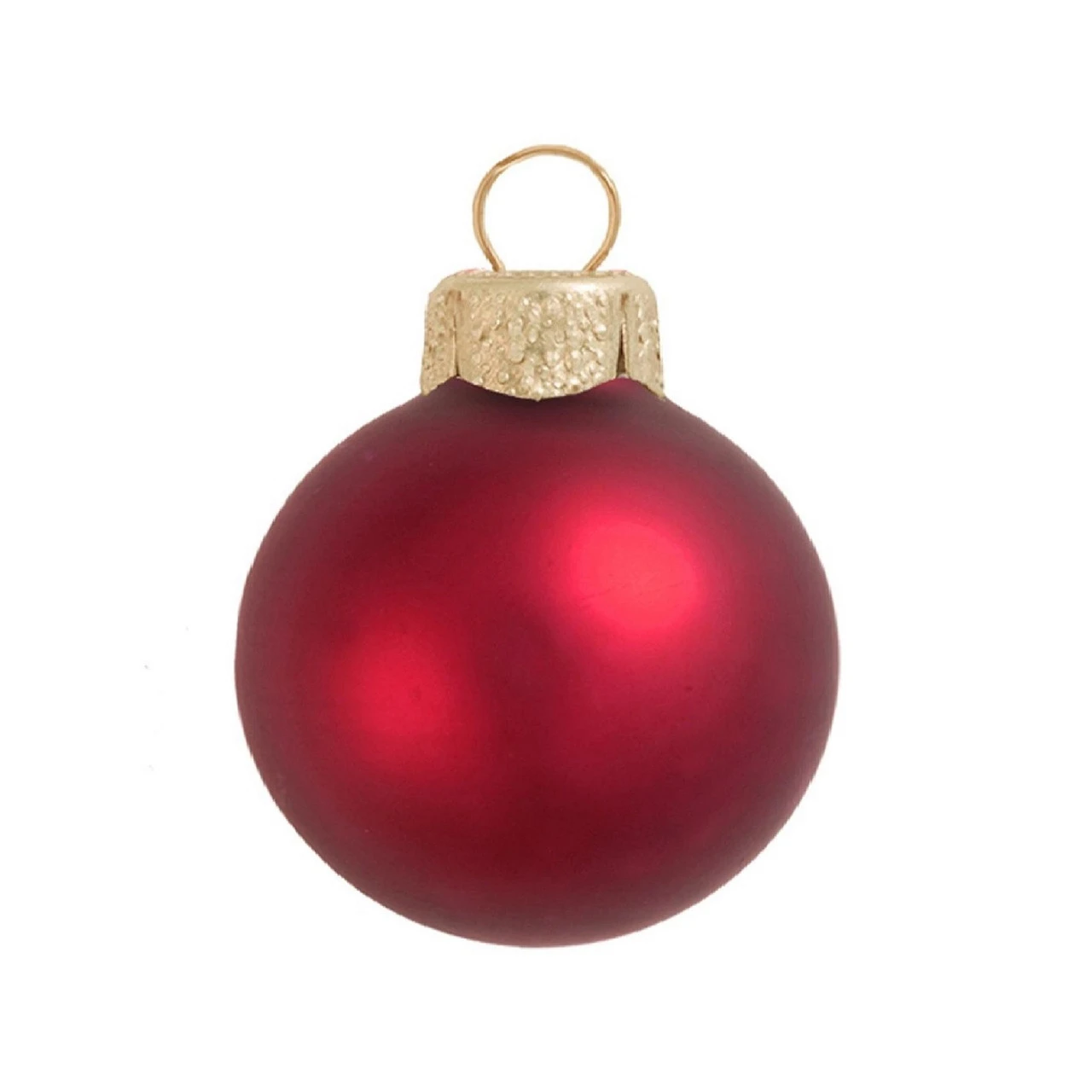 12ct Red Xmas Matte Glass Christmas Ball Ornaments 2.75" (70mm) 3 12ct Red Xmas Matte Glass Christmas Ball Ornaments 2.75" (70mm)