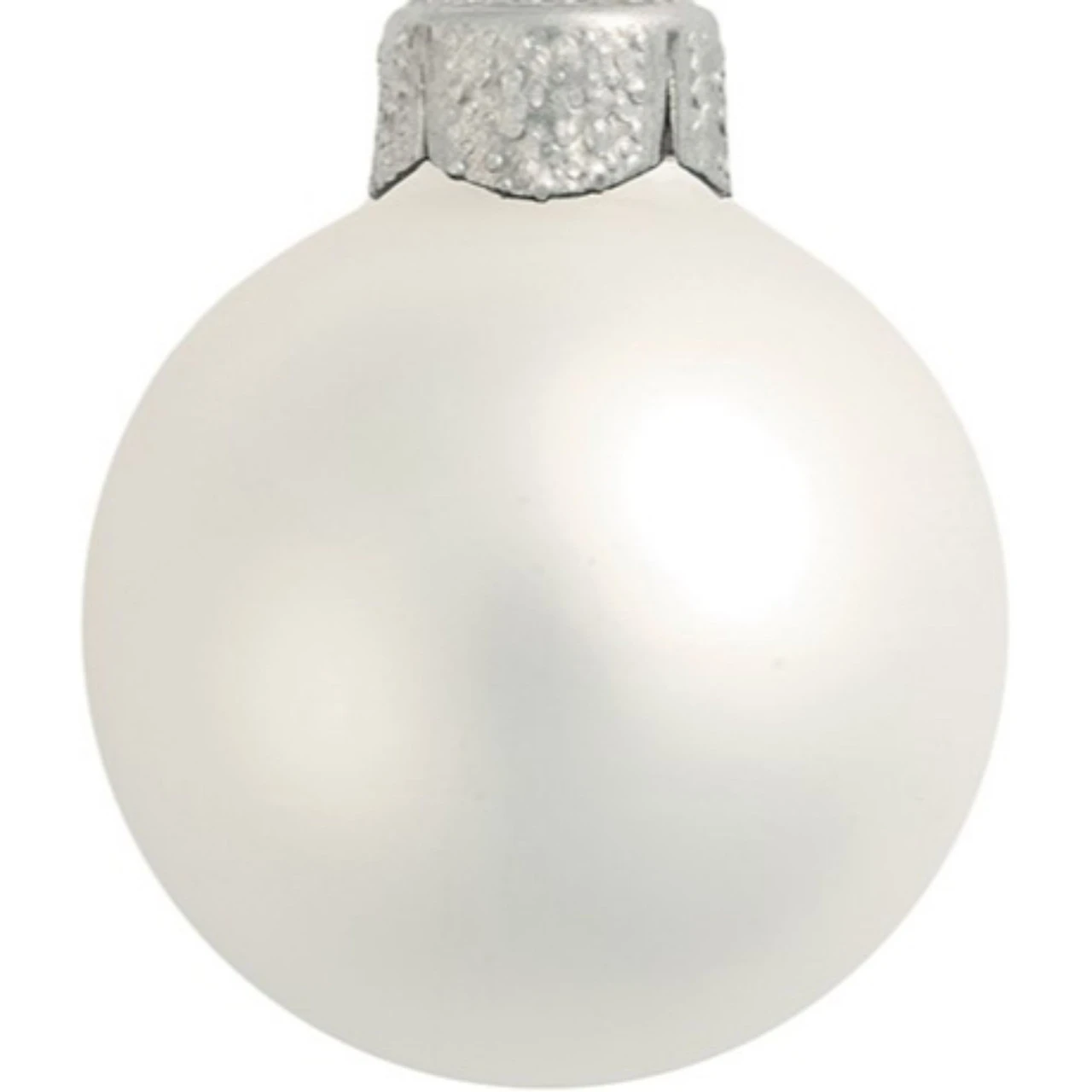 40ct Silver Matte Glass Ball Christmas Ornaments 1.5" (40mm) 4 40ct Silver Matte Glass Ball Christmas Ornaments 1.5" (40mm) - Image 2