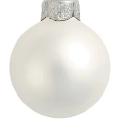 6ct Silver Matte Glass Christmas Ball Ornaments 4" (100mm) -Christmas Decoration Store dwhi 28435 02 14068.1667684606