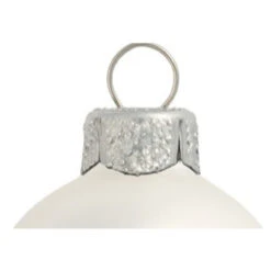 6ct Silver Matte Glass Christmas Ball Ornaments 4" (100mm) -Christmas Decoration Store dwhi 28435 03 92384.1667684606