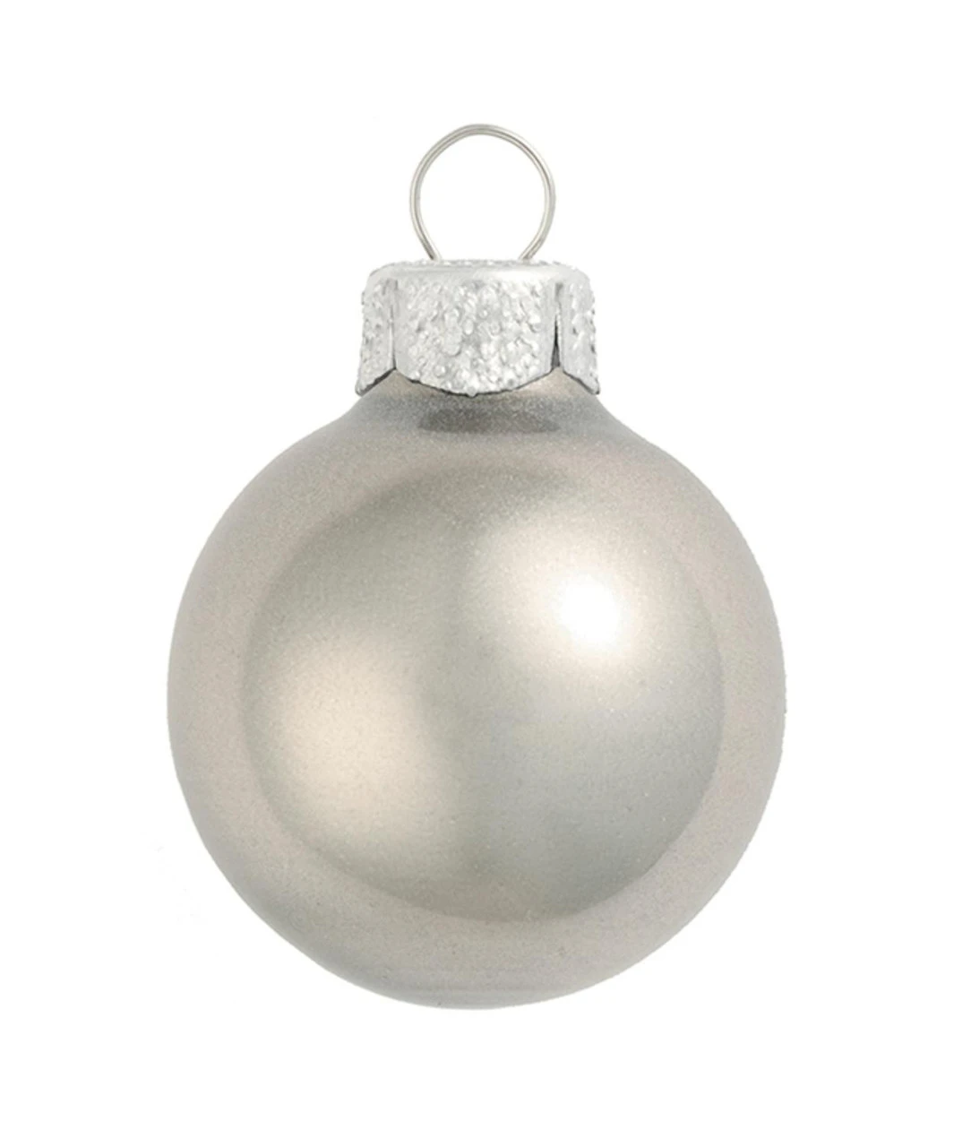 8ct Silver Pearl Christmas Ball Ornaments 3.25" (80mm) 3 8ct Silver Pearl Christmas Ball Ornaments 3.25" (80mm)