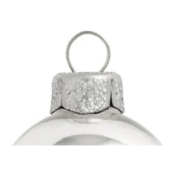 40ct Silver Shiny Finish Glass Christmas Ball Ornaments 1.5" (40mm) -Christmas Decoration Store dwhi 28451 03 78402.1667684745