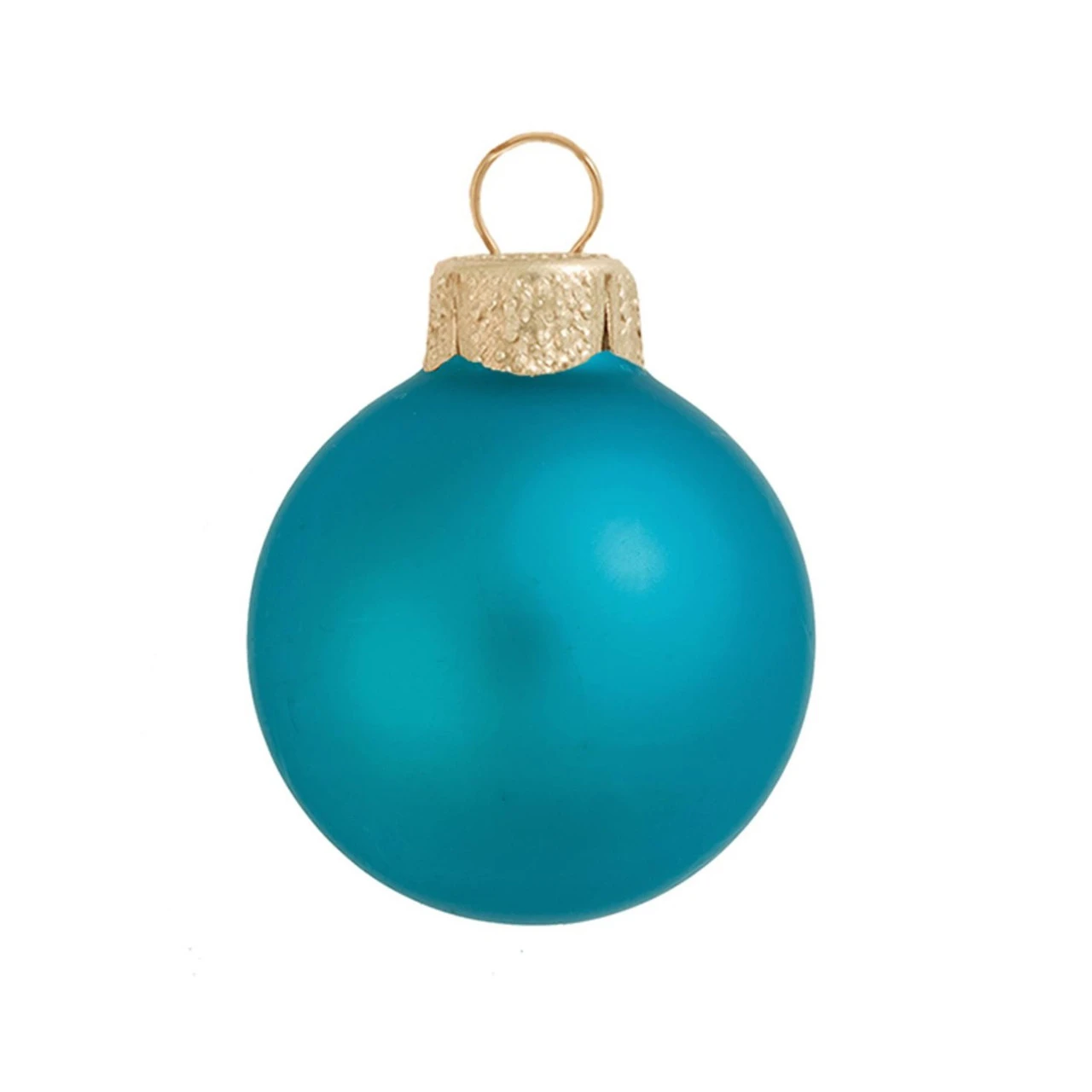40ct Turquoise Blue Matte Glass Christmas Ball Ornaments 1.25" (30mm) 3 40ct Turquoise Blue Matte Glass Christmas Ball Ornaments 1.25" (30mm)