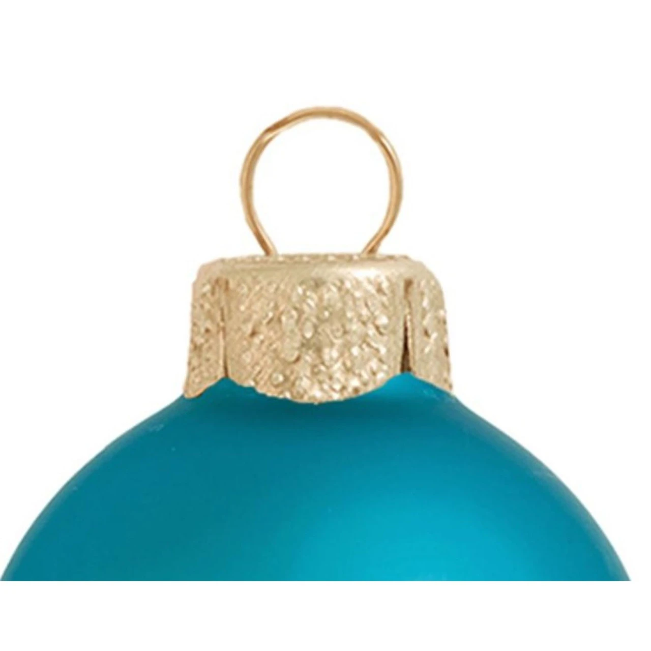 8ct Turquoise Blue Matte Glass Christmas Ball Ornaments 3.25" (70mm) 5 8ct Turquoise Blue Matte Glass Christmas Ball Ornaments 3.25" (70mm) - Image 3