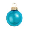 8ct Shiny Turquoise Blue Glass Christmas Ball Ornaments 3.25" (80mm)