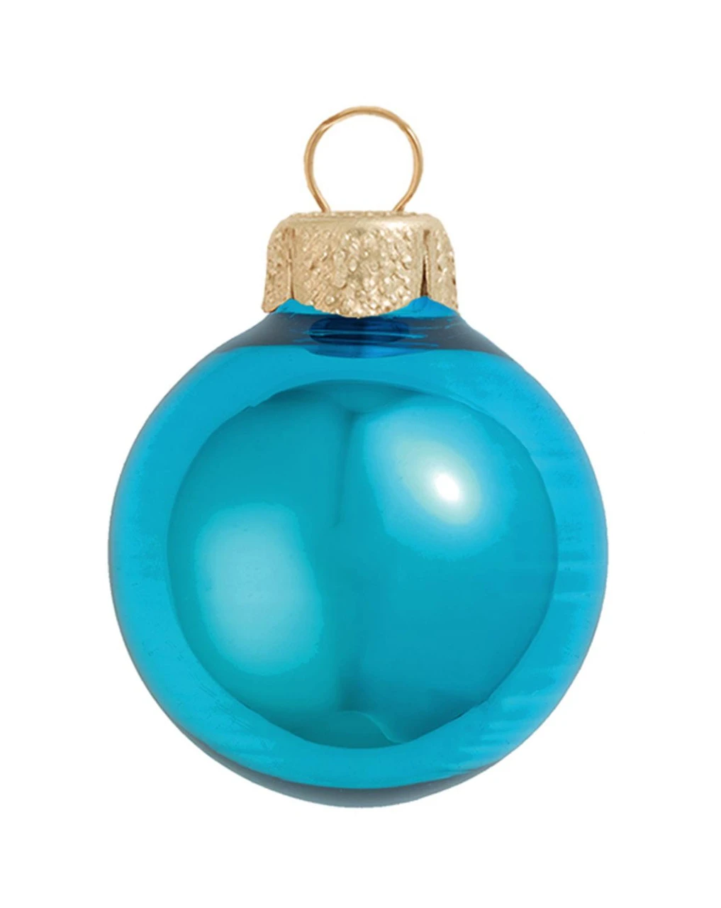 6ct Turquoise Blue Shiny Glass Christmas Ball Ornaments 4" (100mm) 3 6ct Turquoise Blue Shiny Glass Christmas Ball Ornaments 4" (100mm)