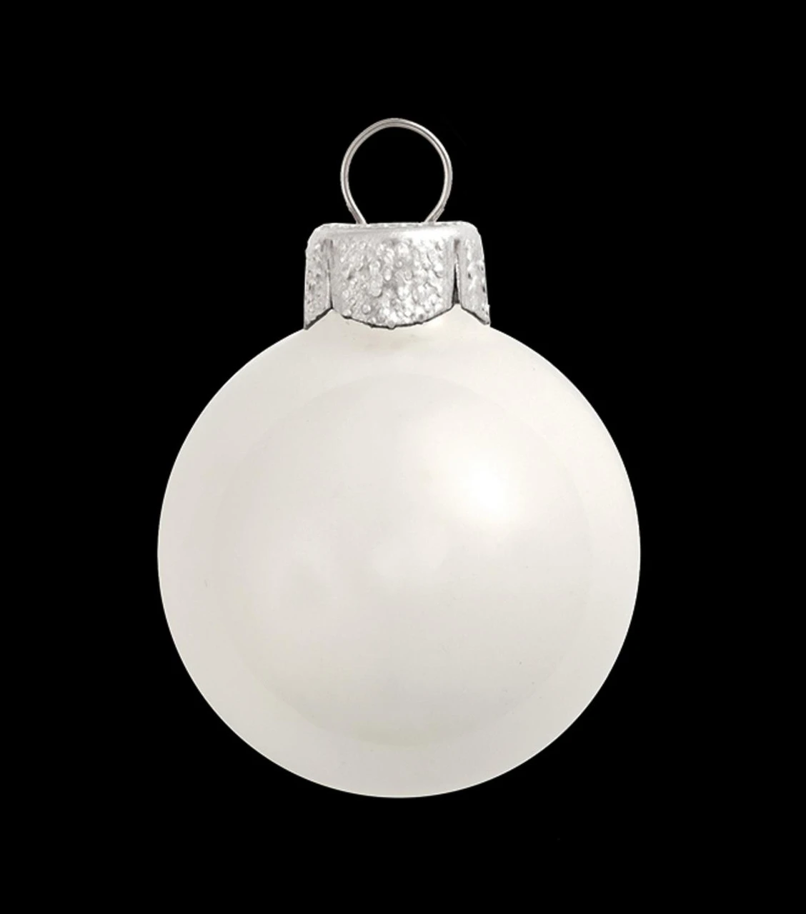 28ct White Shiny Glass Christmas Ball Ornaments 2" (50mm) 3 28ct White Shiny Glass Christmas Ball Ornaments 2" (50mm)