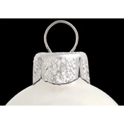 8ct Shiny White Glass Ball Christmas Ornaments 3.25" (80mm) -Christmas Decoration Store dwhi 28554 03 91963.1667684618