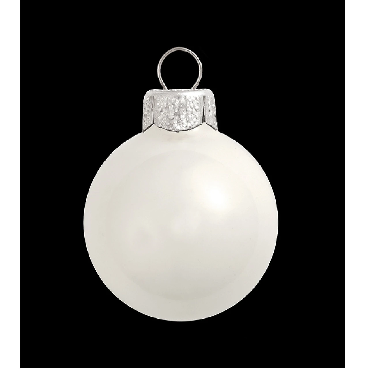 Shiny White Glass Ball Christmas Ornament 7" (180mm) 3 Shiny White Glass Ball Christmas Ornament 7" (180mm)