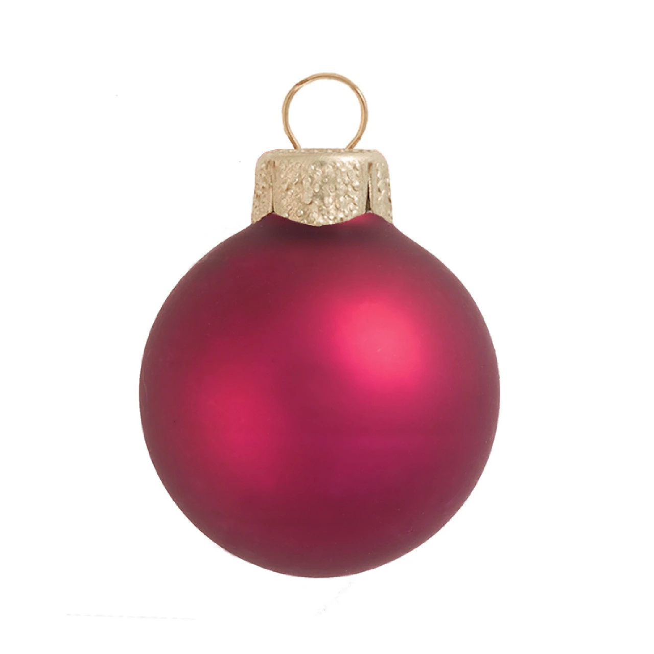 28ct Plum Purple Glass Matte Christmas Ball Ornaments 2" (50mm) 3 28ct Plum Purple Glass Matte Christmas Ball Ornaments 2" (50mm)