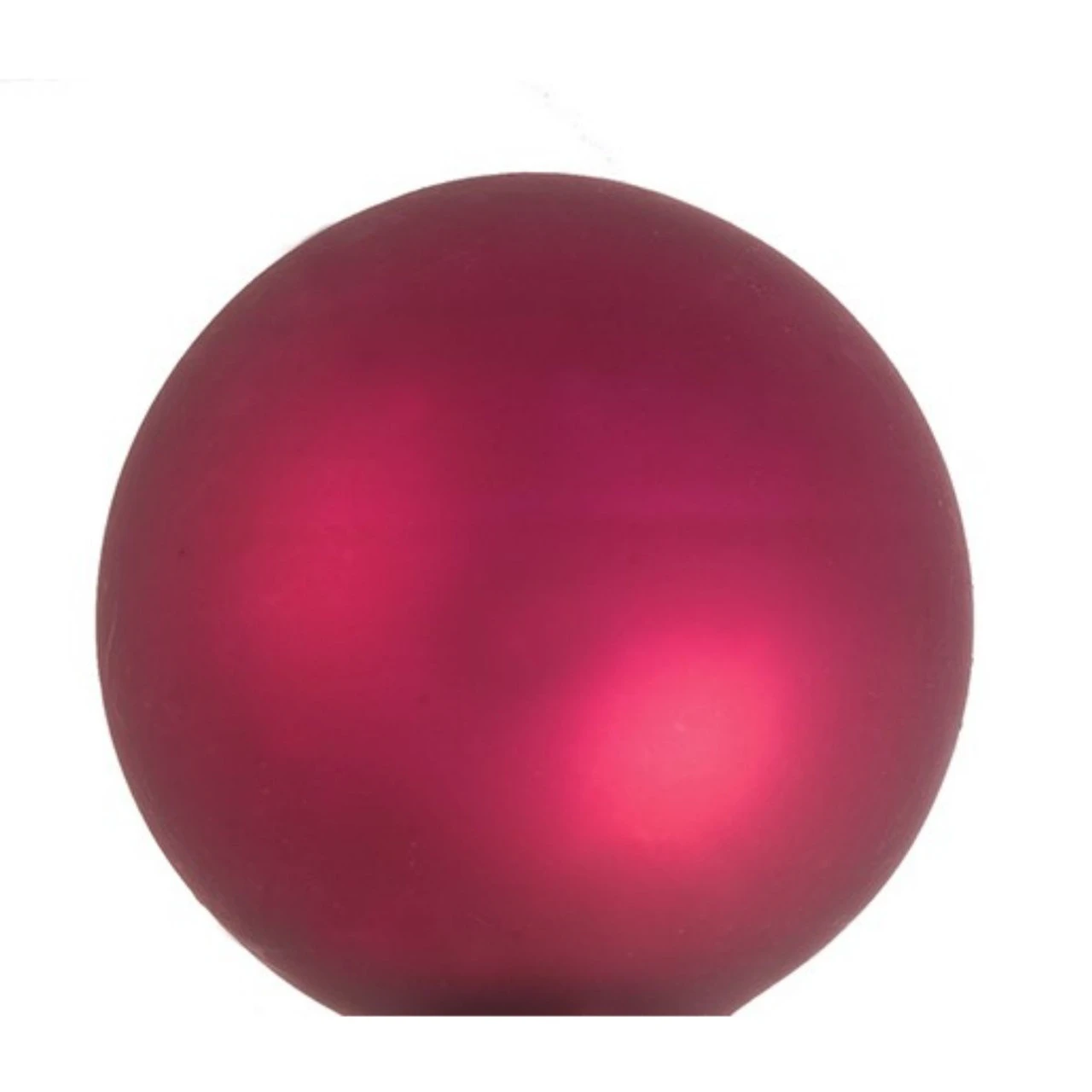 8ct Berry Red Glass Matte Christmas Ball Ornaments 3.25" (80mm) 4 8ct Berry Red Glass Matte Christmas Ball Ornaments 3.25" (80mm) - Image 2