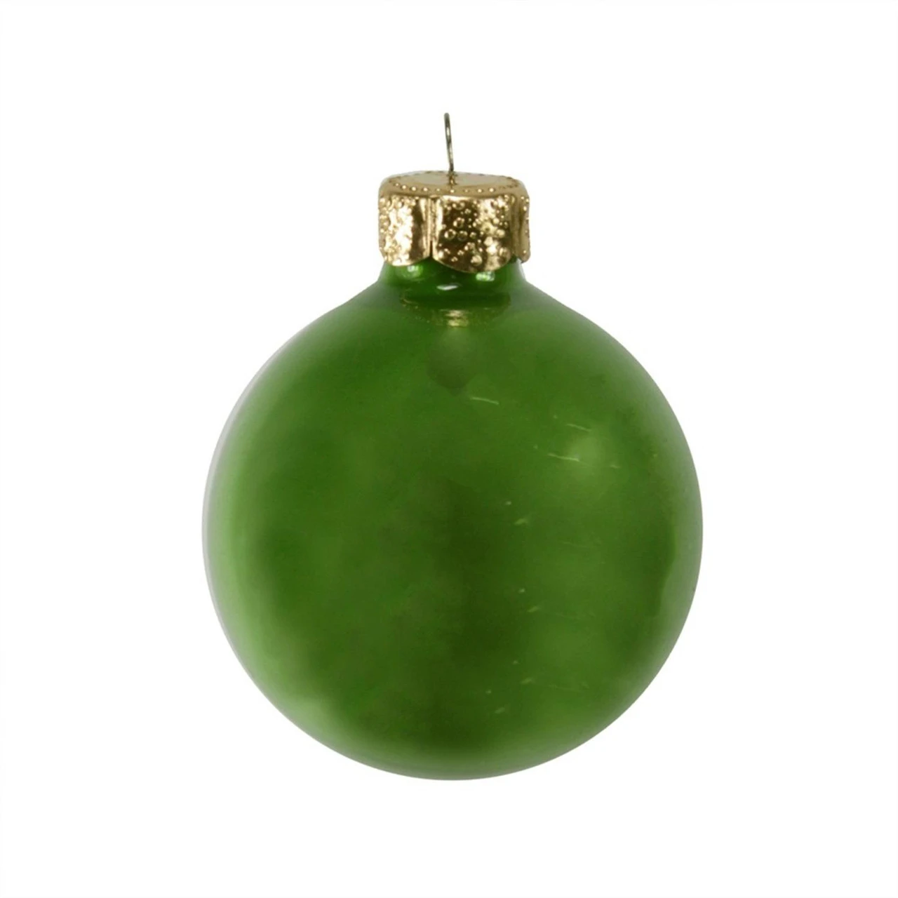 12ct Green Pearl Christmas Glass Ball Ornaments 2.75" (70mm) 3 12ct Green Pearl Christmas Glass Ball Ornaments 2.75" (70mm)