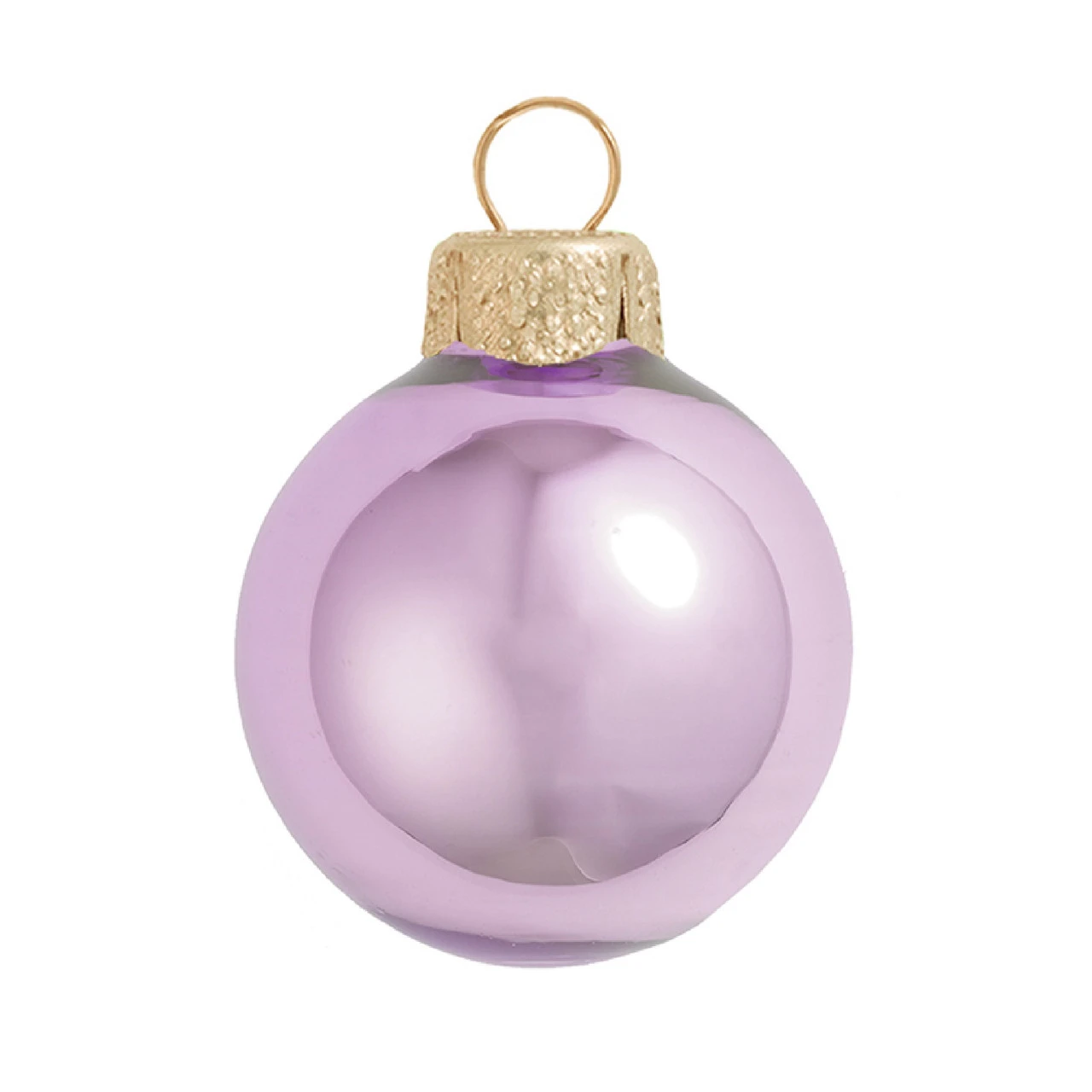 Pearl Soft Lavender Purple Glass Ball Christmas Ornament 7" (180mm) 3 Pearl Soft Lavender Purple Glass Ball Christmas Ornament 7" (180mm)