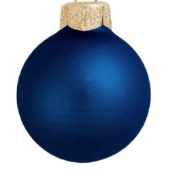 40ct Midnight Blue Matte Glass Christmas Ball Ornaments 1.5" (40mm) 6 40ct Midnight Blue Matte Glass Christmas Ball Ornaments 1.5" (40mm) -Christmas Decoration Store dwhi 28661 02 58922.1667773400
