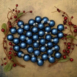 40ct Midnight Blue Shiny Glass Christmas Ball Ornaments 1.25" (31mm) 5 40ct Midnight Blue Shiny Glass Christmas Ball Ornaments 1.25" (31mm) -Christmas Decoration Store dwhi 28670 2 08455.1667660057