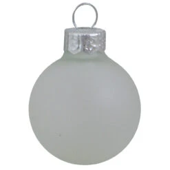 6ct Clear Frost Glass Ball Christmas Ornaments 4" (100mm)