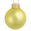28ct Soft Yellow Matte Glass Christmas Ball Ornaments 2" (50mm) -Christmas Decoration Store dwhi 28702 87578.1667684685