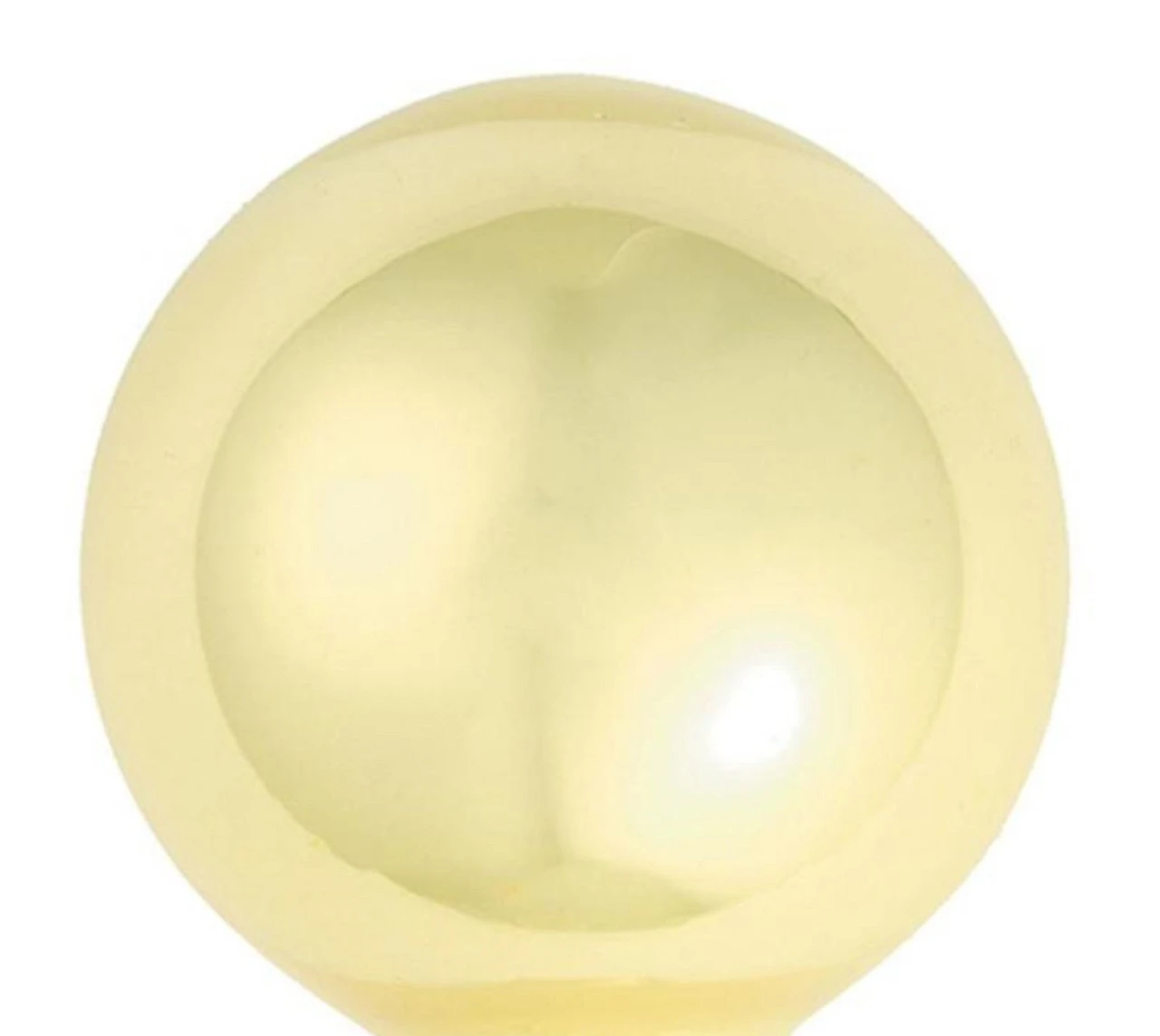 12ct Pearl Soft Yellow Glass Ball Christmas Ornaments 2.75" (70mm) 4 12ct Pearl Soft Yellow Glass Ball Christmas Ornaments 2.75" (70mm) - Image 2