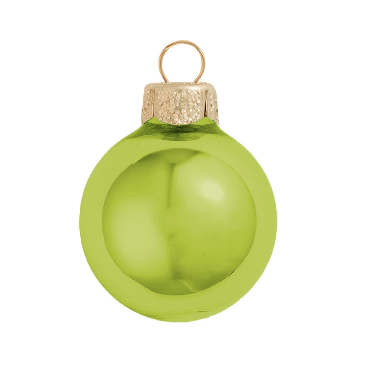 Shiny Soft Yellow Glass Ball Christmas Ornament 7" (180mm) 3 Shiny Soft Yellow Glass Ball Christmas Ornament 7" (180mm)