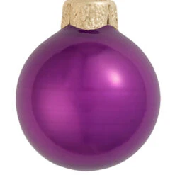 40ct Pearl Soft Plum Purple Glass Ball Christmas Ornaments 1.5" (40mm) 6 40ct Pearl Soft Plum Purple Glass Ball Christmas Ornaments 1.5" (40mm) -Christmas Decoration Store dwhi 28731 02 91512.1667684708