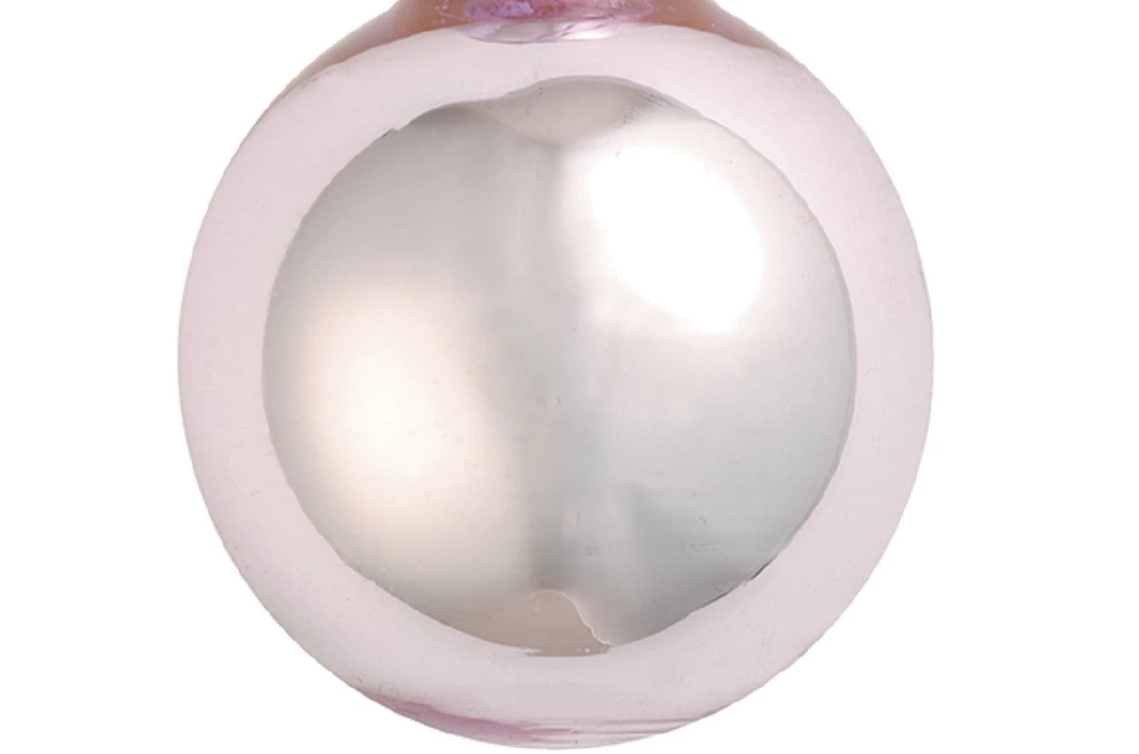 4ct Shiny Baby Pink Glass Ball Christmas Ornaments 4.75" (120mm) 4 4ct Shiny Baby Pink Glass Ball Christmas Ornaments 4.75" (120mm) - Image 2