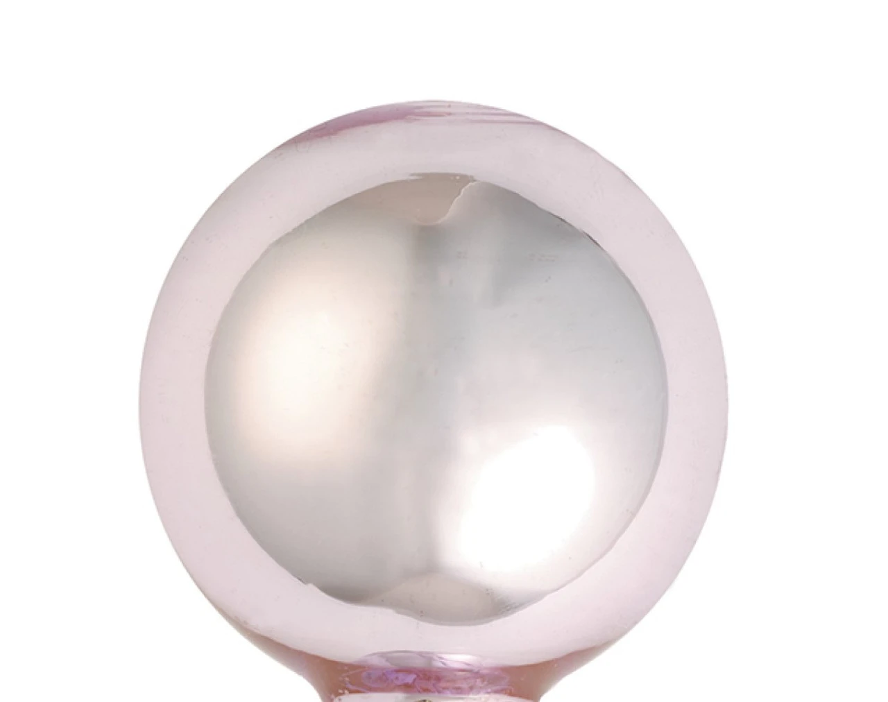 2ct Baby Pink Shiny Glass Christmas Ball Ornaments 6" (150mm) 4 2ct Baby Pink Shiny Glass Christmas Ball Ornaments 6" (150mm) - Image 2