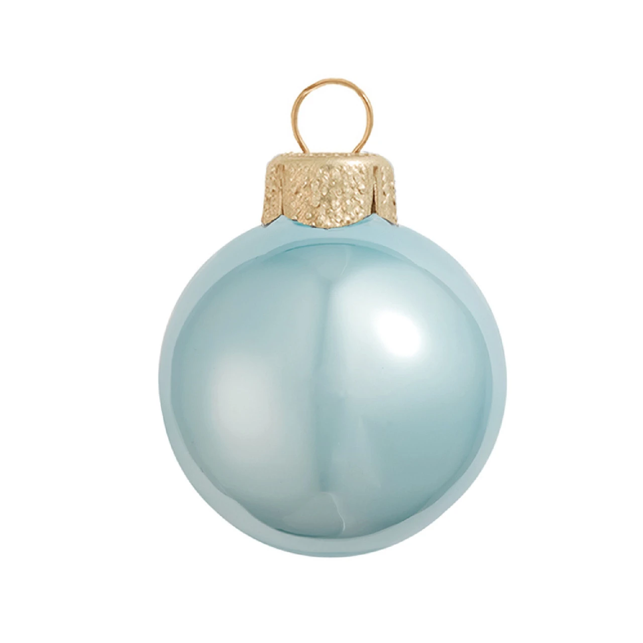 4ct Pearl Sky Blue Glass Ball Christmas Ornaments 4.75" (120mm) 3 4ct Pearl Sky Blue Glass Ball Christmas Ornaments 4.75" (120mm)