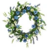 Blue And White Spring Floral Wreath, 10-Inch 2 Blue And White Spring Floral Wreath, 10-Inch -Christmas Decoration Store dwing faq11327w 87055.1687858762
