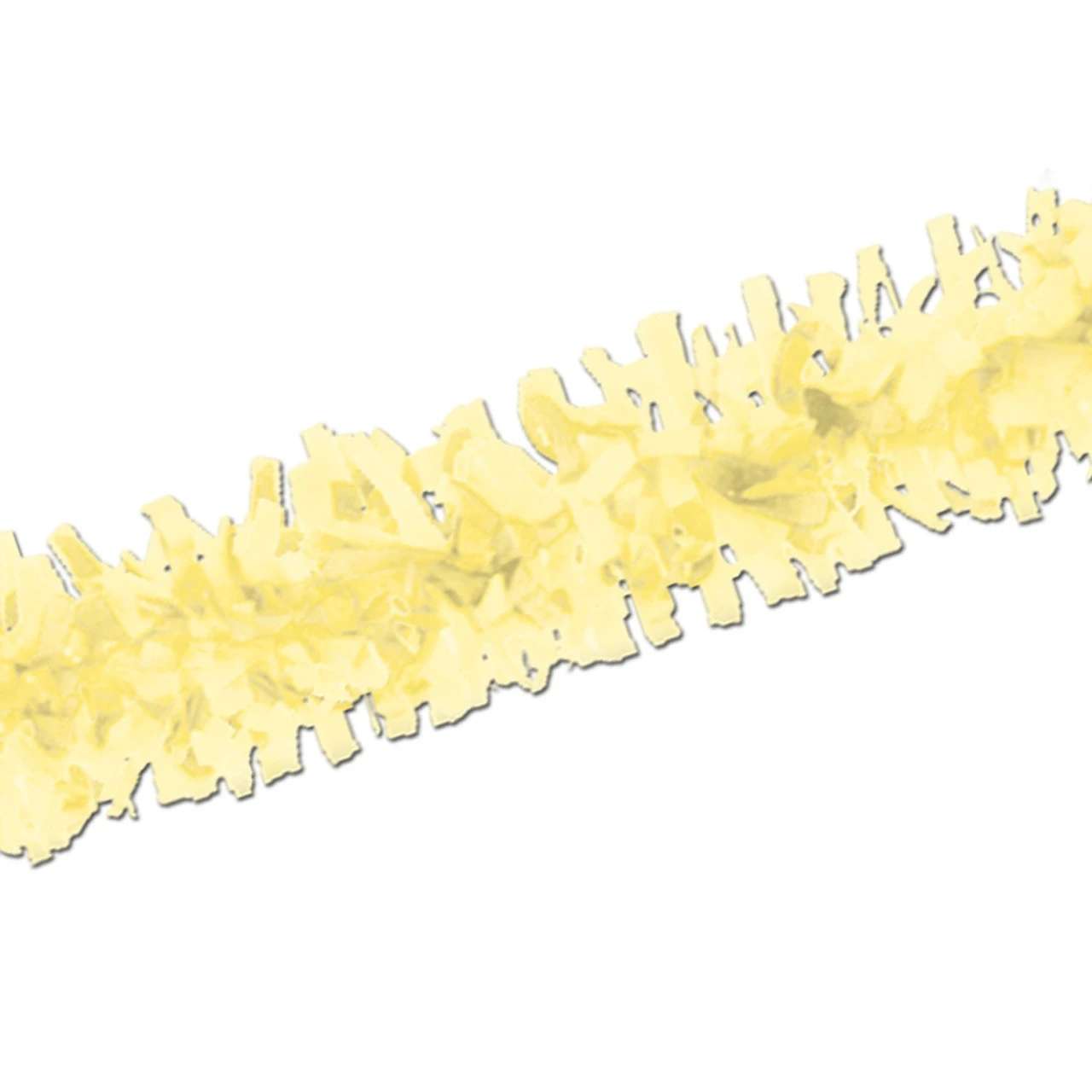 Club Pack Of 24 Soft Yellow Festive Tissue Festooning Decorations 25' 3 Club Pack Of 24 Soft Yellow Festive Tissue Festooning Decorations 25'