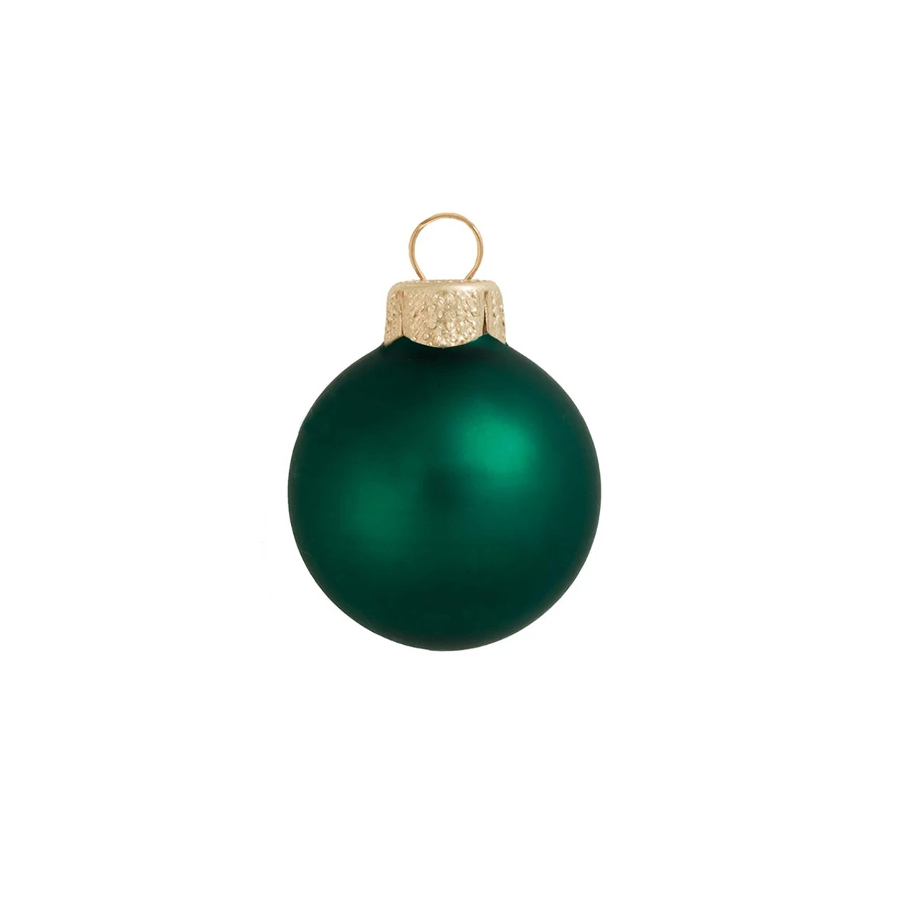 40ct Pine Green Glass Matte Christmas Ball Ornaments 1.5" (35mm) 3 40ct Pine Green Glass Matte Christmas Ball Ornaments 1.5" (35mm)