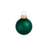 12ct Emerald Green Matte Glass Ball Christmas Ornaments 2.75" (70mm)