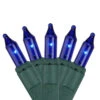 100-Count Blue Mini ConstantON Christmas Light Set, 41.2 Ft Green Wire 2 100-Count Blue Mini ConstantON Christmas Light Set, 41.2 Ft Green Wire -Christmas Decoration Store ge 704274 1 34417.1667663062