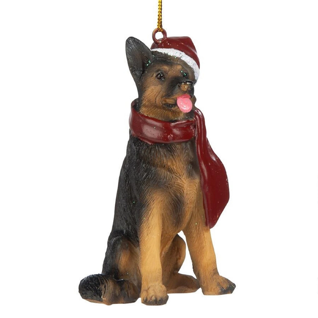 3.5" German Shepherd Dog Christmas Ornament 3 3.5" German Shepherd Dog Christmas Ornament