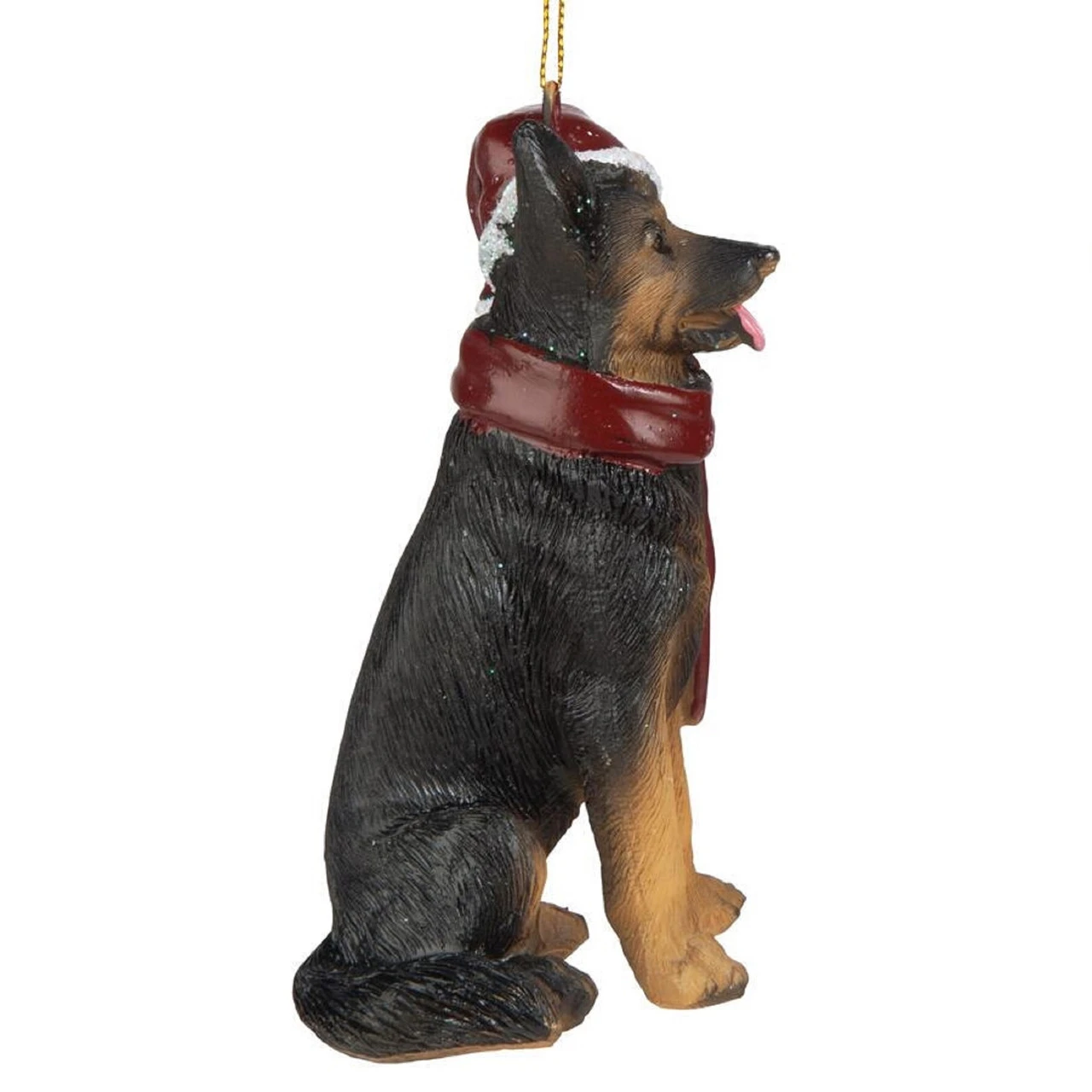 3.5" German Shepherd Dog Christmas Ornament 4 3.5" German Shepherd Dog Christmas Ornament - Image 2