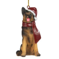 3.5" German Shepherd Dog Christmas Ornament 9 3.5" German Shepherd Dog Christmas Ornament -Christmas Decoration Store german 4 76459.1667614695
