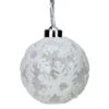 6ct Battery Operated Pre-Lit Silver Glitter Snowflake Christmas Ball Ornaments 4.25" (105mm) 2 6ct Battery Operated Pre-Lit Silver Glitter Snowflake Christmas Ball Ornaments 4.25" (105mm) -Christmas Decoration Store gerson 2428240 35038.1667573401