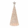 60" Winter Frost Pre-Lit LED Gold Twinkling 3-D Sculpture Christmas Tree Yard Art 1 60" Winter Frost Pre-Lit LED Gold Twinkling 3-D Sculpture Christmas Tree Yard Art -Christmas Decoration Store gfhjkl 33549.1687966504