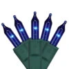 50-Count Blue Perm-O-Snap Mini Christmas Light Set, 24.75ft Green Wire 2 50-Count Blue Perm-O-Snap Mini Christmas Light Set, 24.75ft Green Wire -Christmas Decoration Store gki 100027980 1 18223.1667662762