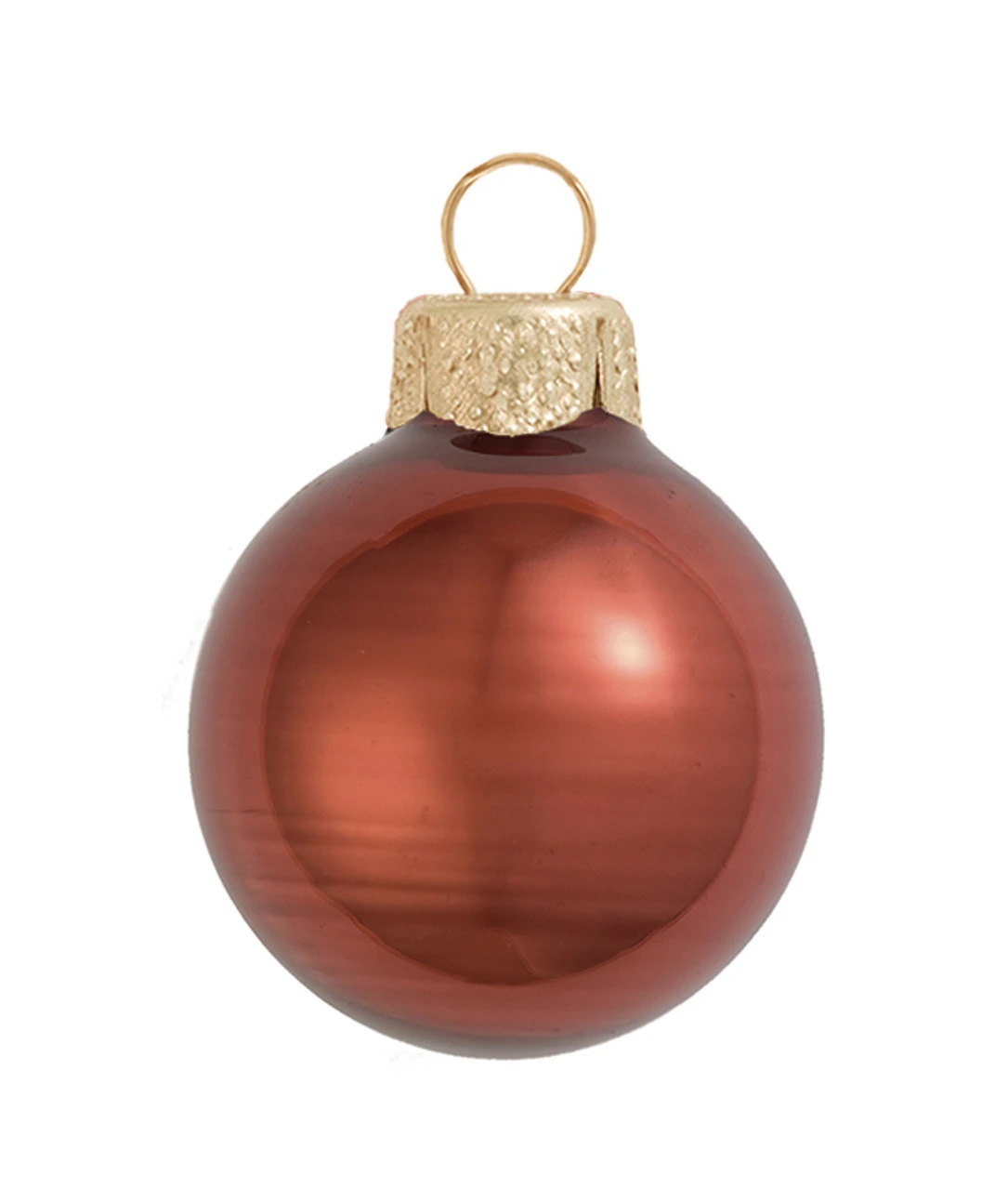 6ct Chocolate Brown Shiny Glass Christmas Ball Ornaments 4" (100mm) 3 6ct Chocolate Brown Shiny Glass Christmas Ball Ornaments 4" (100mm)